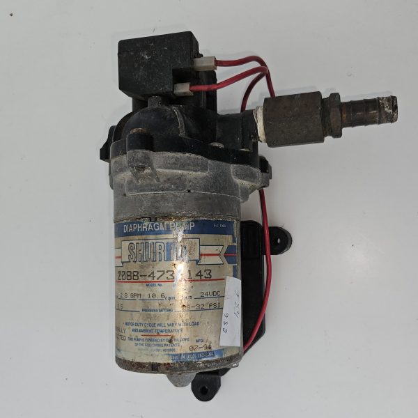 Pompe à Diaphragme Shurflo 1.8 GPM, 12V – Avec Kit électrique, Neuve